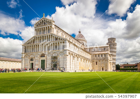 Pisa Cathedral with the Leaning Tower of Pisa. Pisa Cathedral with the Leaning Tower of Pisa. 54397907