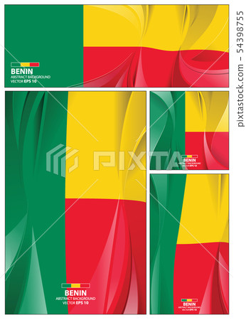Abstract Benin Flag Background 54398755