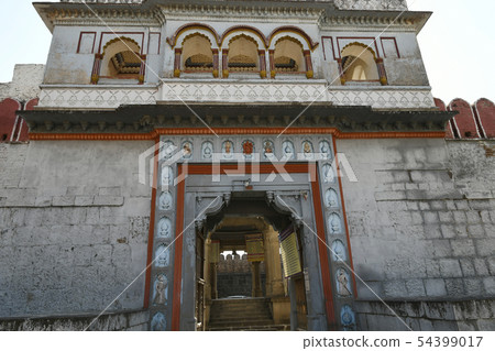 Stone masonry fortified wall, gate, Vitthal Temple 54399017
