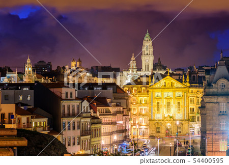 Skyline of Porto at night, Portugal Skyline of Porto at night, Portugal 54400595