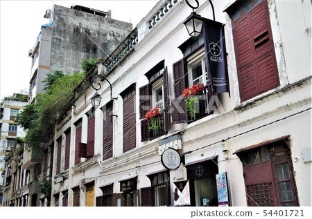 Macao Historic District / Southern European cityscape of the old town [Macao, China] 54401721
