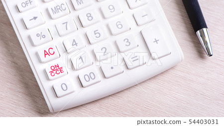 Calculator brush white financial calculator financial 54403031