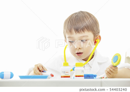 Infant, children, kids, doctor, doctor, medical, hospital play 54403240