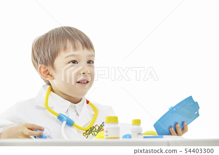 Infant, children, kids, doctor, doctor, medical, hospital play 54403300