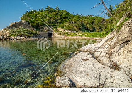 島根縣，溫泉津市，久島島公園的岸（3月5月） 54404612