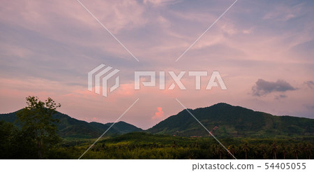 beautiful scenery of mountain in afternoon,Koh yao beautiful scenery of mountain in afternoon,Koh yao 54405055