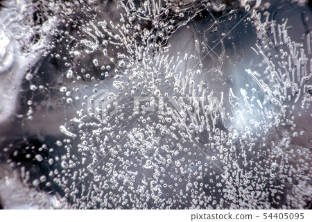 Macro shot of Ice surface 54405095