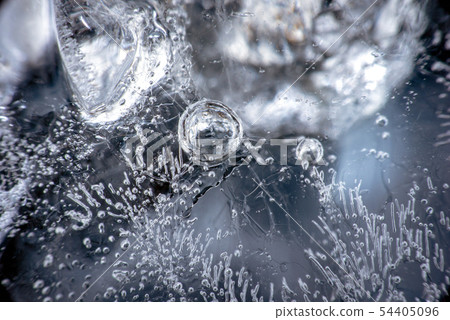 Macro shot of Ice surface 54405096