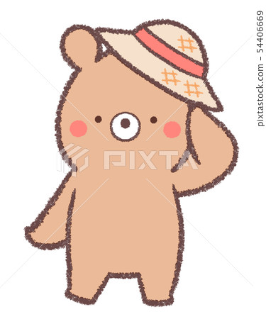 Bear straw hat 54406669