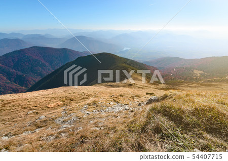 Gentle slope of the mountain in The Vratna valley. Gentle slope of the mountain in The Vratna valley. 54407715
