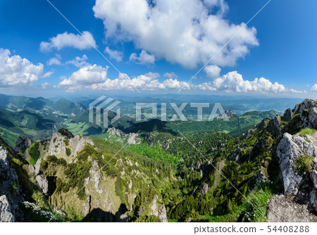 Panorama from the Great Rozsutec hill in The Panorama from the Great Rozsutec hill in The 54408288