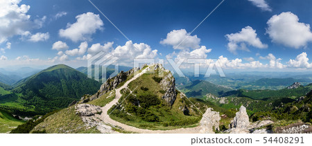 The trail in the Great Rozsutec hill The trail in the Great Rozsutec hill 54408291