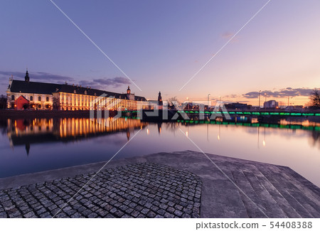 University bridge and Wroclaw university, in the 54408388