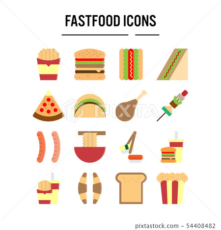 Fast food icon in flat design Fast food icon in flat design 54408482