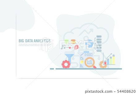 Web design template with flat icons Web design template with flat icons 54408620