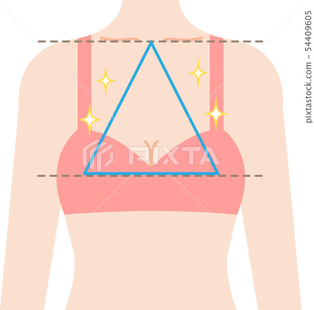 美麗的胸圍等邊三角形 美麗的胸圍等邊三角形 54409605
