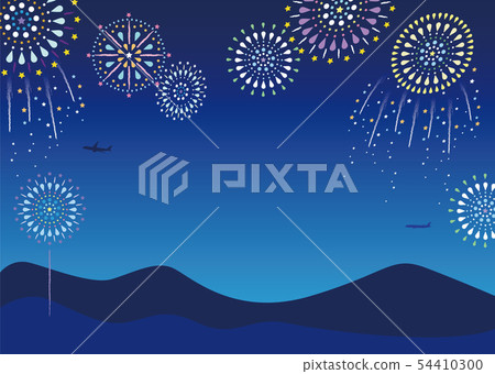 煙花和飛機2（背景） 54410300