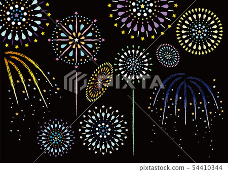 Fireworks 8 (Firework Pattern Set) Background Black Fireworks 8 (Firework Pattern Set) Background Black 54410344