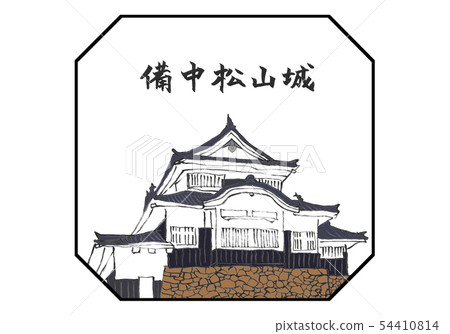 Binaka Matsuyama Castle 100 famous castle illustrations Binaka Matsuyama Castle 100 famous castle illustrations 54410814