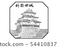 Shibata castle 100 famous castle illustrations 54410837