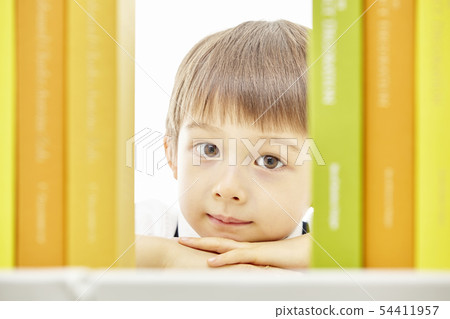 Toddler, Child, Kids, Book, Reading, Studying, Learning, Education, Businessman 54411957