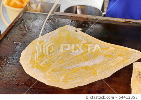 Making of dessert sweet roti Making of dessert sweet roti 54412355