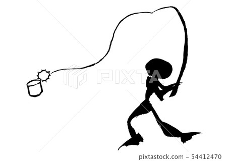 Brush painting illustration 54412470