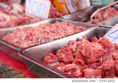 fresh pork meat in market fresh pork meat in market 54412802