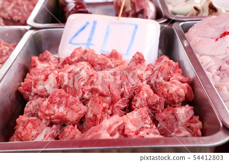 fresh pork meat in market fresh pork meat in market 54412803