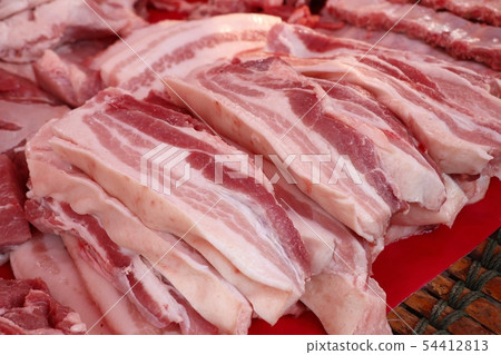 fresh pork meat in market fresh pork meat in market 54412813