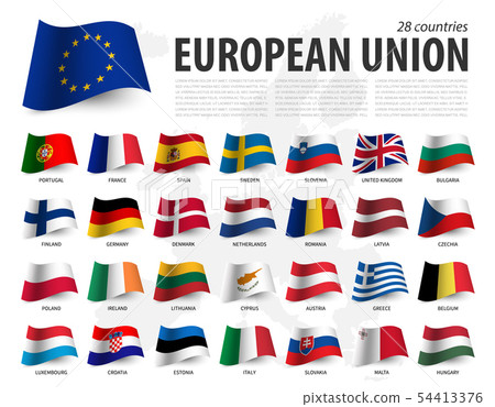 European union flag ( EU ) and membership on 54413376