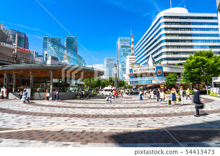 <Tokyo> Yurakucho station square, downtown 54413473