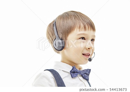 Toddler, Child, Kids, Telemarketing, Telemarketer, Yu Tuber, Businessman Toddler, Child, Kids, Telemarketing, Telemarketer, Yu Tuber, Businessman 54413673