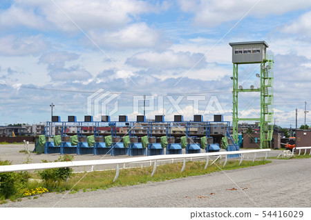 Obihiro Racecourse (Bannei Horse Racing) Gate of starting point Obihiro Racecourse (Bannei Horse Racing) Gate of starting point 54416029