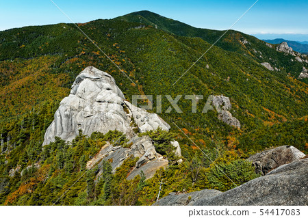 Ogawayama seen from Oku Chichibu, Otsukai of autumn color 54417083