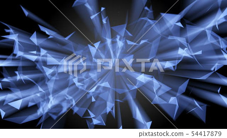 Fractal alien fiber abstract 54417879