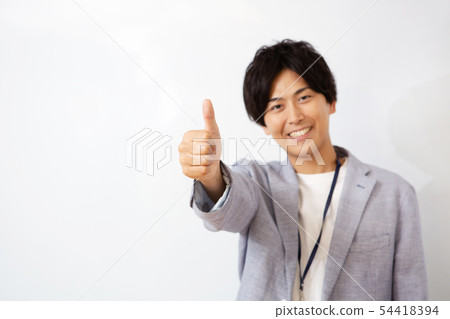 Businessman Goose Poses Thumbs Up Image Businessman Goose Poses Thumbs Up Image 54418394