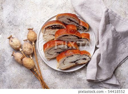 Sweet bread with poppy seeds Sweet bread with poppy seeds 54418552