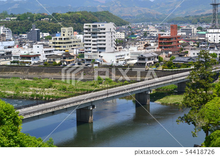 A view of Hitoyoshi city from Kumamoto Hitoyoshi Castle A view of Hitoyoshi city from Kumamoto Hitoyoshi Castle 54418726