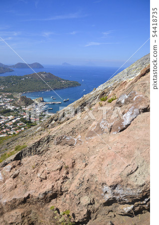 Volcano island in Sicily, Italy. Volcano island in Sicily, Italy. 54418735