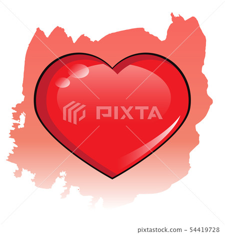 Magic heart for board or computer game.  54419728