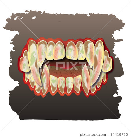Magical teeth of a vampire or ghouls.  54419730