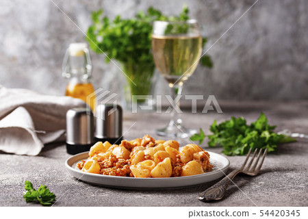 Pasta Bolognese with meat sauce Pasta Bolognese with meat sauce 54420345
