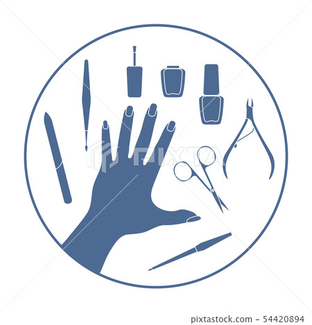 Manicure tools, hand, nail polish Beauty salon. 54420894