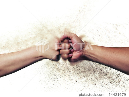 Clash of fists and fists Clash of fists and fists 54421679
