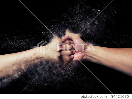 Clash of fists and fists 54421680