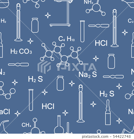 Scientific pattern Chemistry, biology, medicine. - Stock Illustration ...