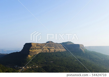 Vishapur fort from Lohagad fort, Pune district Vishapur fort from Lohagad fort, Pune district 54424710