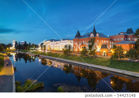 Oryol, Russia. View of Orlik river embankment Oryol, Russia. View of Orlik river embankment 54425148