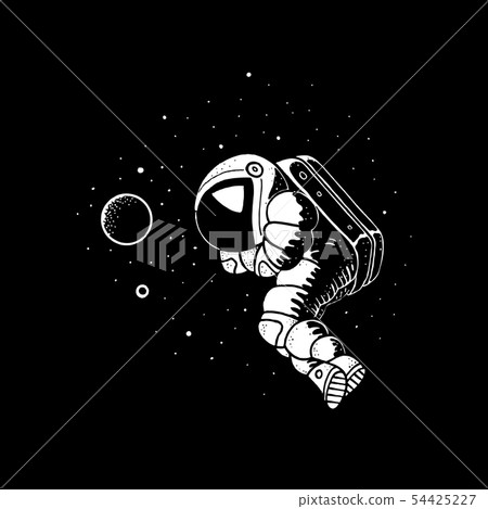 Astronaut floating in cosmos vector illustration. Astronaut floating in cosmos vector illustration. 54425227